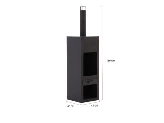 RedFire Jersey XXL terrashaard 45x45x186cm - Black