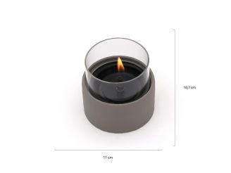 Tenderflame Breeze 10 sfeerlicht ø11cm (h:10,7cm) - Grey (2 stuks)