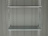 Biohort Tuinkast 155x83x182,5cm (Incl. bodemplaat en frame) - Kwartgrijs Metallic (2100 liter)