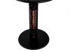 Monti HeatLine Pulse tafel met terrasverwarmer 1500W ø60cm (h: 75cm) - Black
