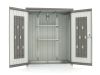 Biohort Tuinkast 155x83x182,5cm (Incl. bodemplaat en frame) - Kwartgrijs Metallic (2100 liter)
