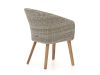Intenso Tropea dining tuinstoel - Grijs - Antraciet - Wicker (vlechtwerk)