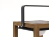 SUNS Tom lantaarn solar 21x22x54cm - Natural Teak/Matt Royal Grey