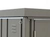 Biohort Tuinkast 155x83x182,5cm (Incl. bodemplaat en frame) - Kwartgrijs Metallic (2100 liter)