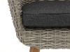Intenso Tropea dining tuinstoel - Grijs - Antraciet - Wicker (vlechtwerk)