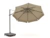 Shadowline Miami zweefparasol ø 350cm - Light Taupe (incl. voet 160kg verrijdbaar) (incl. beschermhoes)