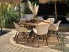 Hartman Le Soleil Element dining tuinstoel - Taupe - Naturel - Bruin - Kunststof