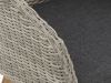 Intenso Tropea dining tuinstoel - Grijs - Antraciet - Wicker (vlechtwerk)