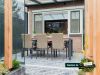 Manifesto Villongo dining tuinstoel stapelbaar - Taupe - Naturel - Bruin - Wicker (vlechtwerk)