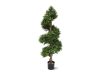 Designplants/Luca Lifestyle Buxus spiraal kunstboom (h:140cm) met Terreno Tall Balloon bloempot - Groen (UV bestendig) (bloempot = Sand)