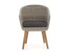 Intenso Tropea dining tuinstoel - Grijs - Antraciet - Wicker (vlechtwerk)