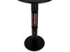 Monti HeatLine Vibe bartafel met terrasverwarmer 1500W ø60cm (h: 110cm) - Black