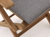Tuinkussen 83x42cm t.b.v. klapstoel Country/Leeds - Grey Melange