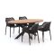 Forza Ripi/Fidenza 180cm ovaal dining tuinset 5-delig stapelbaar