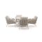 SUNS Casto/Nova ø120cm low dining tuinset 5-delig
