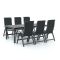 Bellagio Fermo/Fidenza 220cm dining tuinset 7-delig verstelbaar