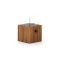 Cosiscoop Timber square gaslantaarn 20x20x30cm