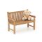 Kinder tuinbank 75x40x56cm/KiKabeer Groot 30cm Bruin