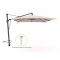 Glatz Sombrano S+ Easy zweefparasol 400x300cm