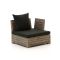 ROUGH-B lounge eindmodule met arm 105cm