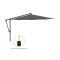 Glatz Sunwing Casa zweefparasol ø 330cm - Antraciet (155) (incl. Terra Easyfoot) (incl.hoes)