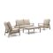 Tierra Outdoor Musone/Flip-Up stoel-bank loungeset 4-delig 4-zits verstelbaar
