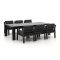Bellagio Vinadio 255cm low dining tuinset 7-delig