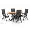 Hartman Da Vinci/Stephanie 200cm dining tuinset 5-delig verstelbaar