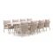 SUNS Sato/Palermo 280cm low dining tuinset 9-delig
