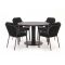 Tierra Outdoor Liv/La Fonte Ø120cm dining tuinset 5-delig stapelbaar