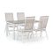 Bellagio Avenza/Fidenza 160cm dining tuinset 5-delig verstelbaar