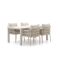 SUNS Fiave/Monte Vari 180cm dining tuinset 5-delig