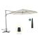 Shadowline Francisco zweefparasol ø330cm - Ecru (incl. Terra Easyfoot) (incl. kruisvoet, excl. tegels) (incl. beschermhoes)