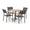 Bellagio Roma/Canzo 80cm dining tuinset 5-delig stapelbaar