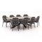 Bellagio Cupello/ROUGH-Y Ellips 280cm dining tuinset 9-delig