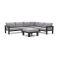 Bellagio Campazzo hoek loungeset 5-delig 6-zits