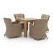 Intenso Milano/ROUGH-X 100cm dining tuinset 5-delig