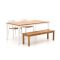 Bellagio Cino/Linosa 180cm dining tuinset met bank 4-delig stapelbaar