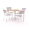 Bellagio Roma/Canzo 80cm dining tuinset 5-delig stapelbaar