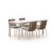 Bellagio Caronia/Sestino 160cm dining tuinset 5-delig stapelbaar