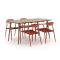 Manifesto Cavone/ROUGH-K 160cm dining tuinset 5-delig stapelbaar