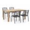 Apple Bee Hawaii/ROUGH-S 160cm dining tuinset 5-delig stapelbaar