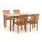 Sunyard Jakarta/Liverpool 160cm dining tuinset 5-delig stapelbaar