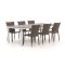 Forza Fossano/Fidenza 220cm dining tuinset 7-delig stapelbaar