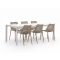 Forza Ripi/Sestino 220cm dining tuinset 7-delig stapelbaar