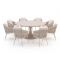SUNS Dolce/Nova ø170cm dining tuinset 9-delig
