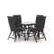 Bellagio Avio/Sestino 90cm dining tuinset 5-delig verstelbaar