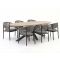 Bellagio Panaro/ROUGH-Y Ellips 240cm dining tuinset 7-delig stapelbaar