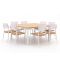Bellagio Cino/Linosa 160x160cm dining tuinset 9-delig stapelbaar