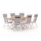 Bellagio Avenza/Fidenza ovaal 220cm dining tuinset 5-delig verstelbaar